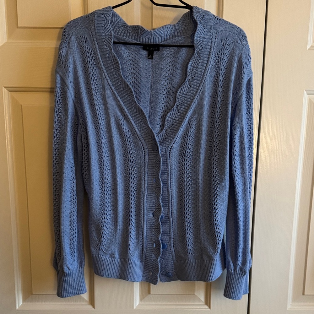 Women's Blue Cardigan Sweater